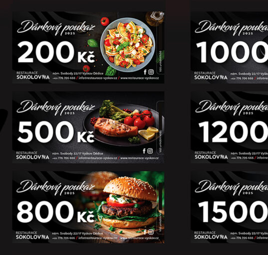 Vouchery restaurace Sokolovna Vyškov