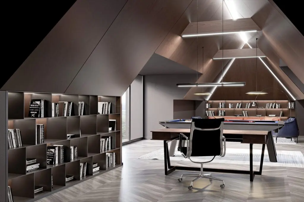 Amadeus visual - realistická vizualizace pracovny 